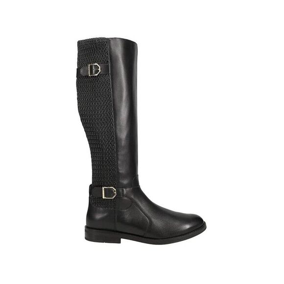 Cole Haan Womens 7 B Black Leather Chesley Water Resistant Riding Boots NIB GY1 - Picture 1 of 5